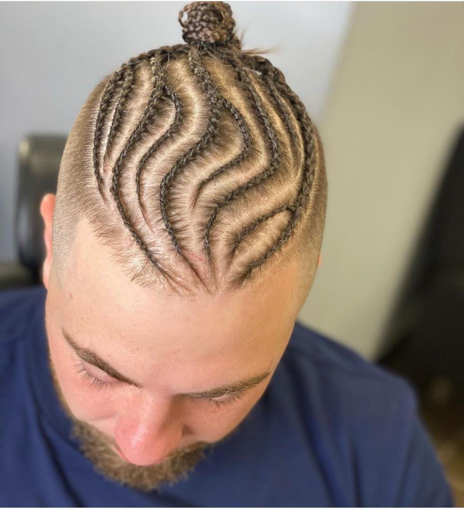 Nattes collées Homme sans motif (sans la coupe)